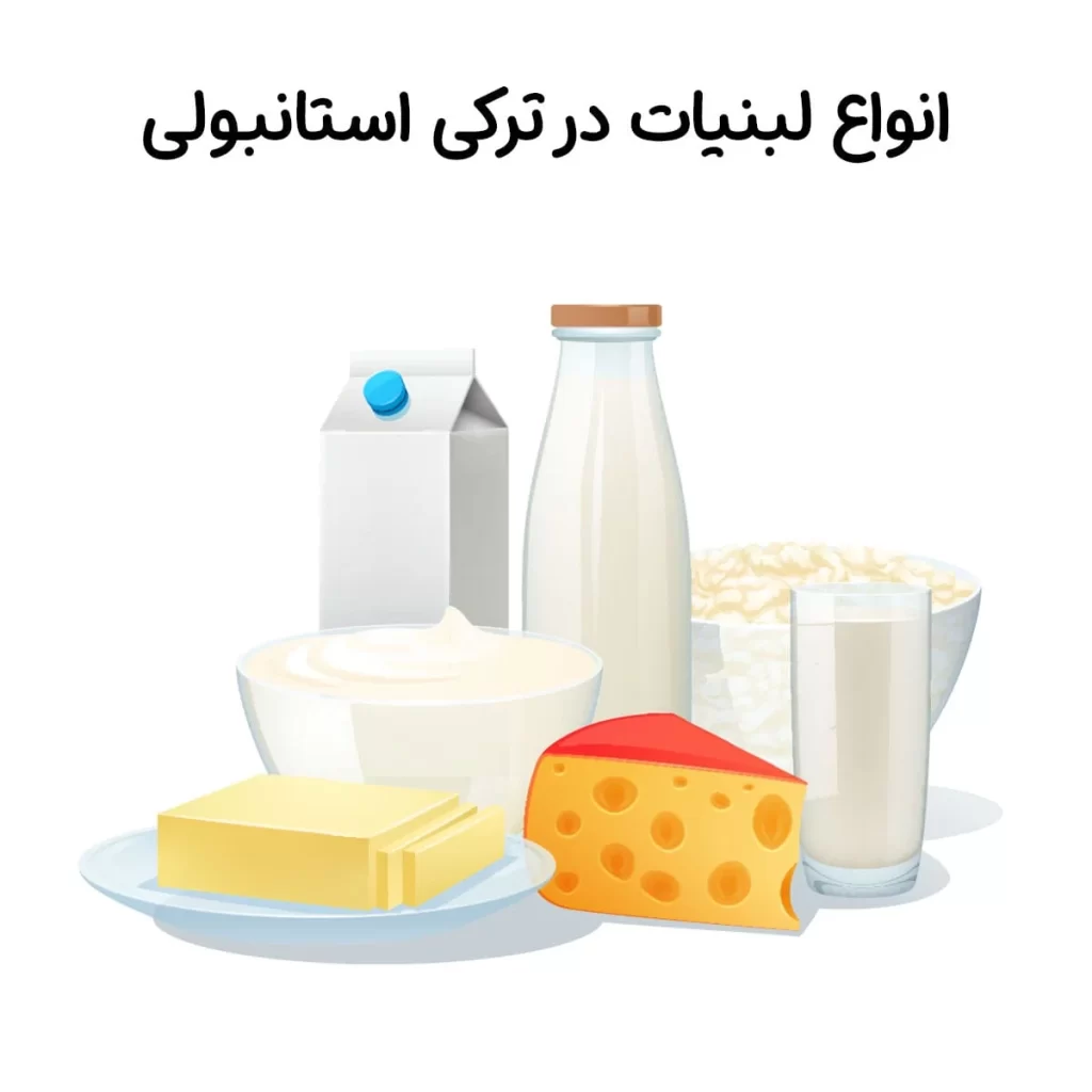 آشنایی با انواع لبنیات به ترکی استانبولی