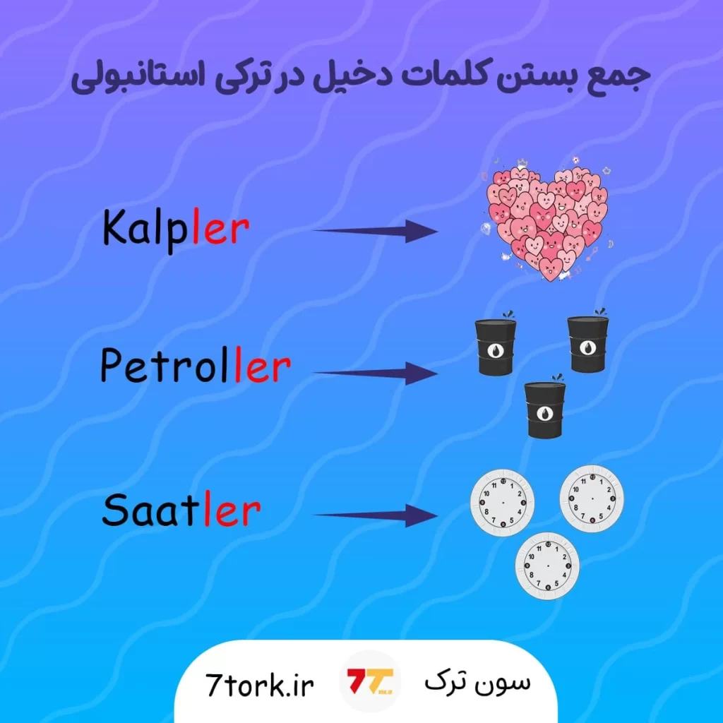 آموزش جمع بستن کلمات دخیل در زبان ترکی استانبولی